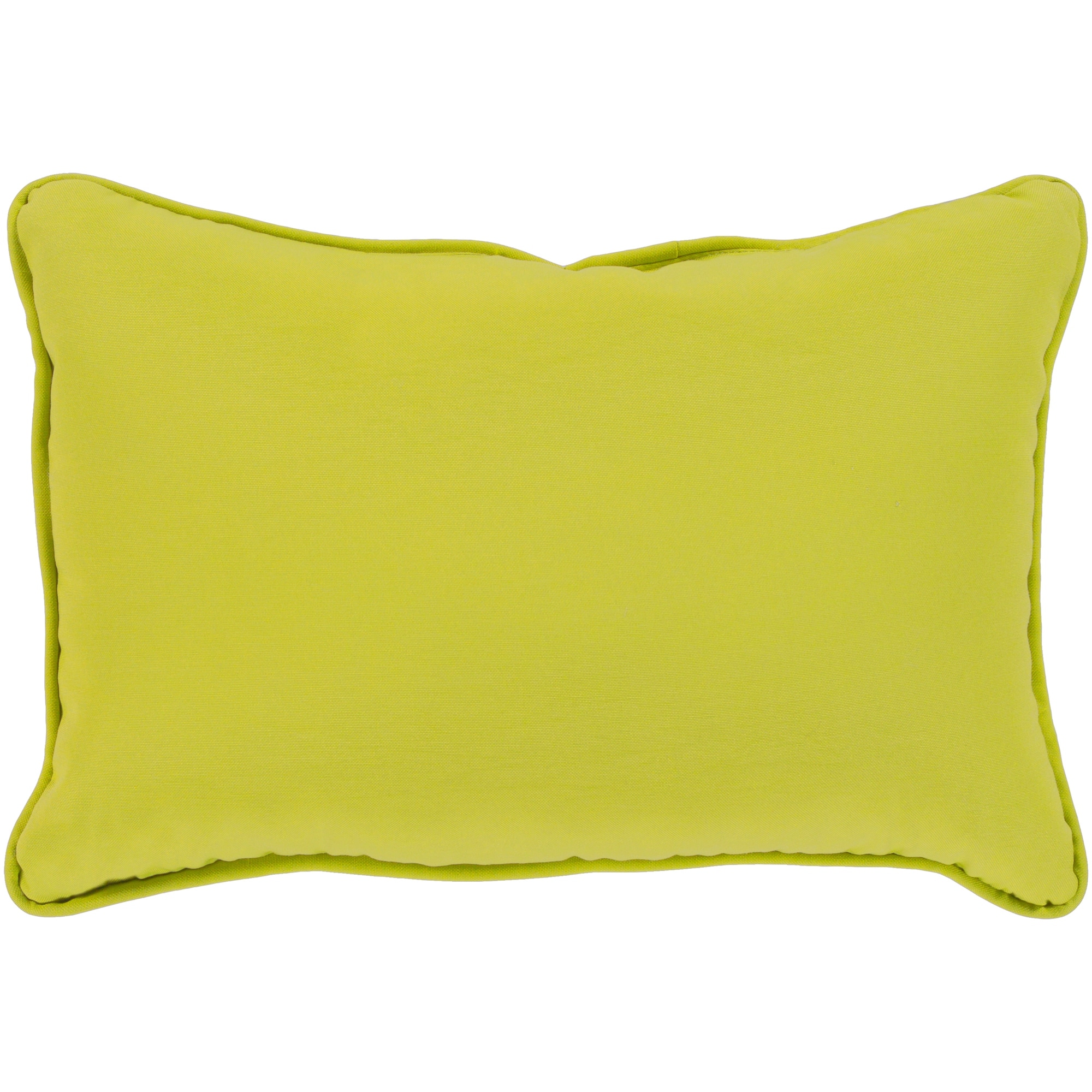 Miguel Lime Solid Indoor/ Outdoor Throw Pillow (13" x 19") Bed Bath
